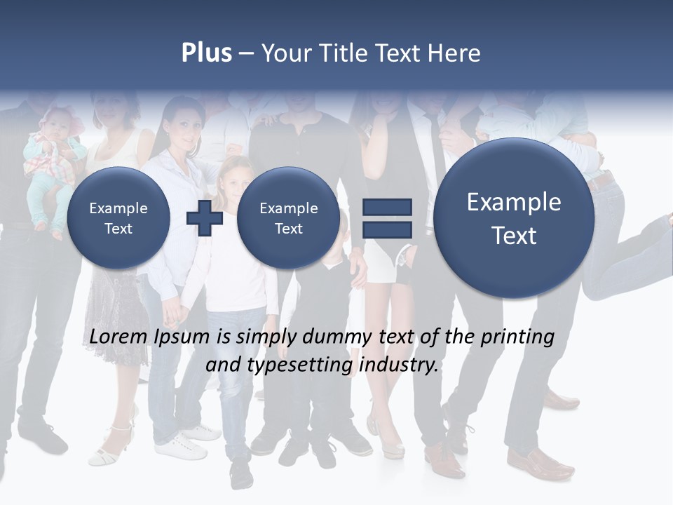 A Group Of People Are Posing For A Picture PowerPoint Template