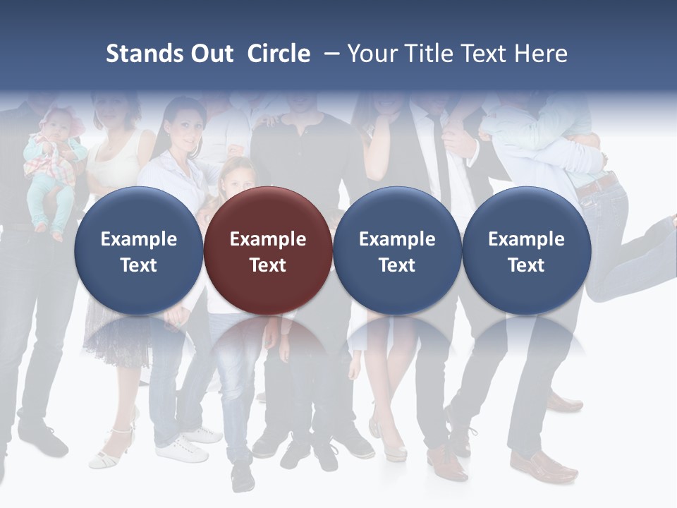 A Group Of People Are Posing For A Picture PowerPoint Template