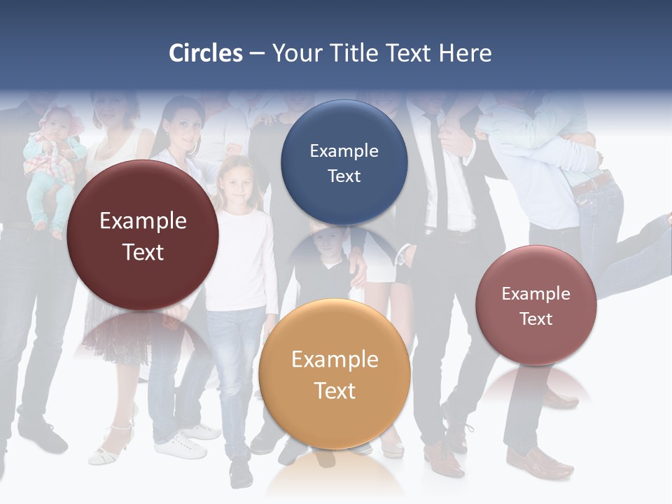 A Group Of People Are Posing For A Picture PowerPoint Template