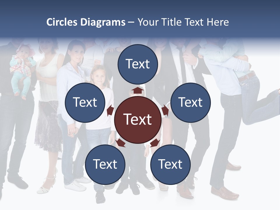 A Group Of People Are Posing For A Picture PowerPoint Template