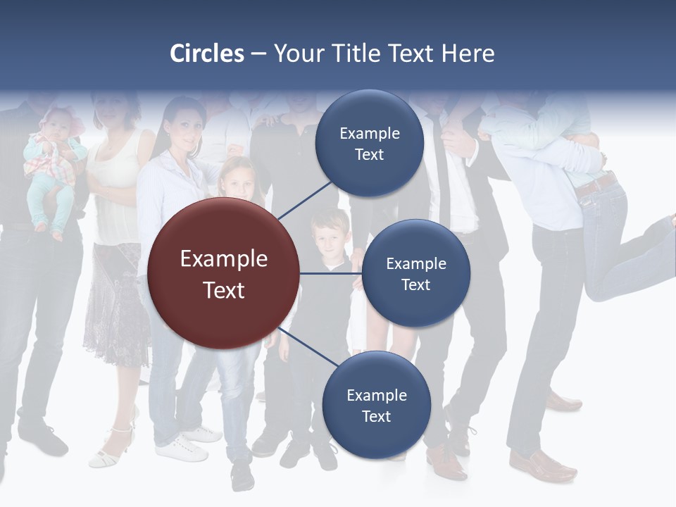 A Group Of People Are Posing For A Picture PowerPoint Template