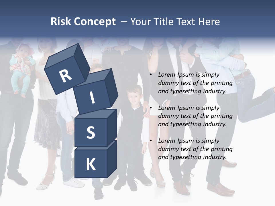 A Group Of People Are Posing For A Picture PowerPoint Template