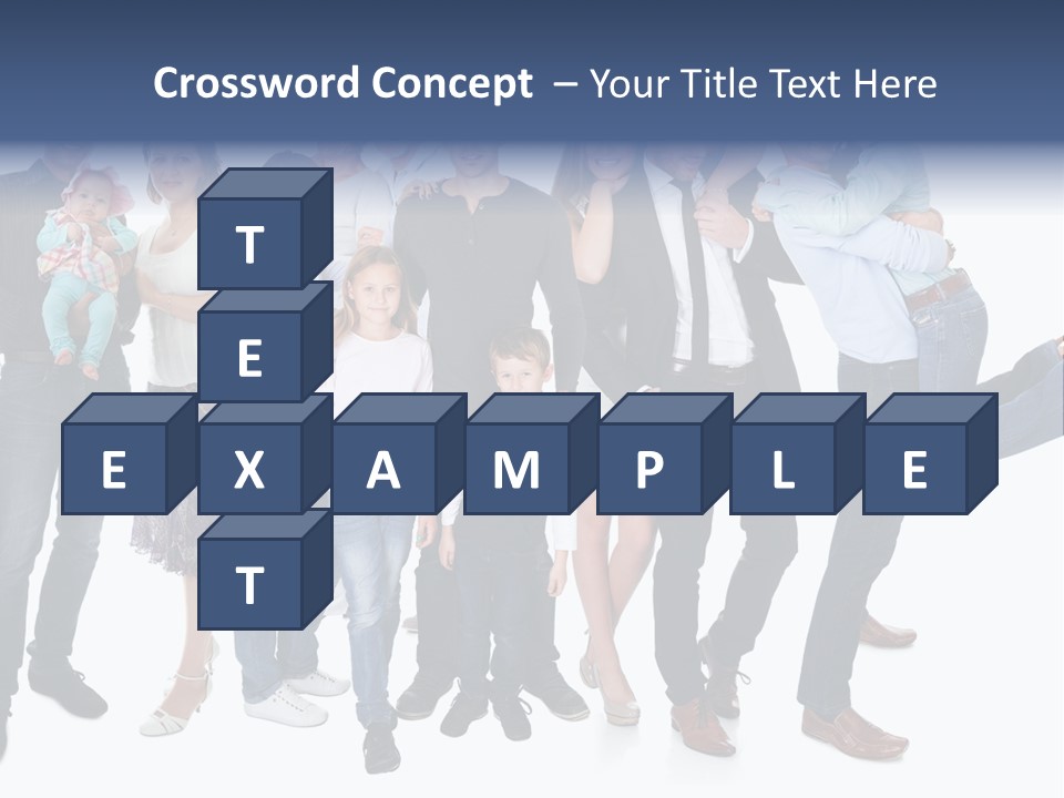 A Group Of People Are Posing For A Picture PowerPoint Template