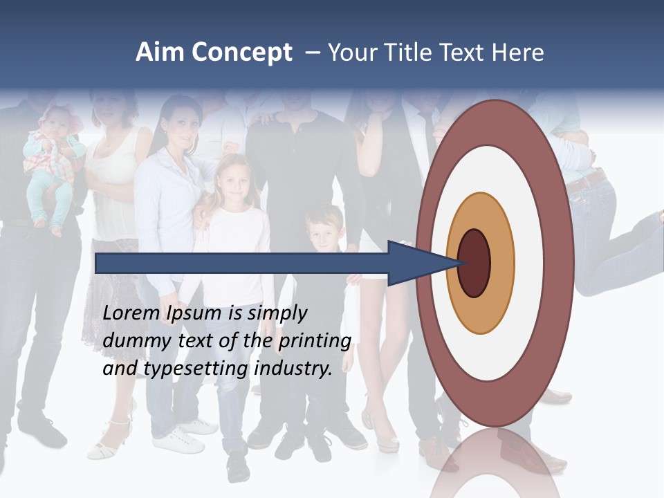 A Group Of People Are Posing For A Picture PowerPoint Template