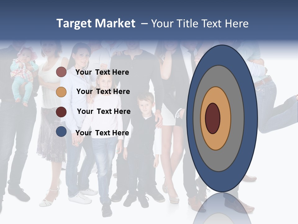 A Group Of People Are Posing For A Picture PowerPoint Template