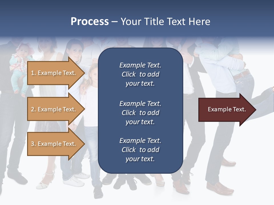 A Group Of People Are Posing For A Picture PowerPoint Template