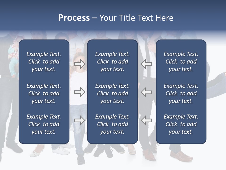 A Group Of People Are Posing For A Picture PowerPoint Template