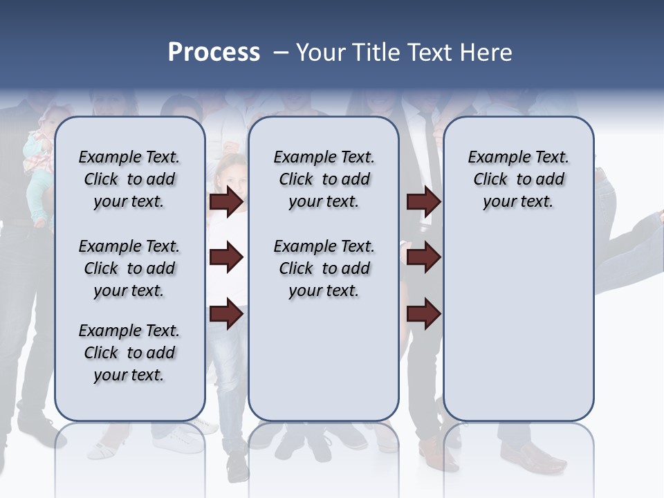 A Group Of People Are Posing For A Picture PowerPoint Template