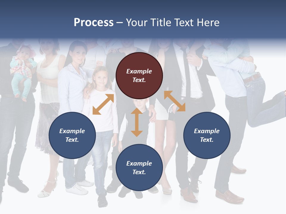 A Group Of People Are Posing For A Picture PowerPoint Template