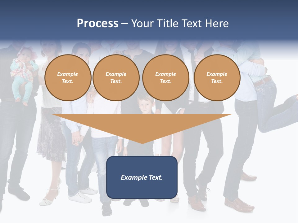A Group Of People Are Posing For A Picture PowerPoint Template