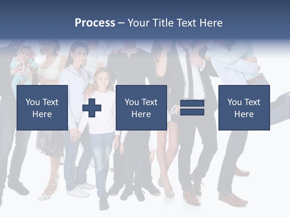 A Group Of People Are Posing For A Picture PowerPoint Template