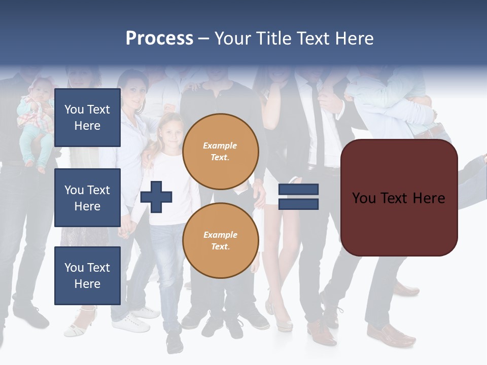 A Group Of People Are Posing For A Picture PowerPoint Template