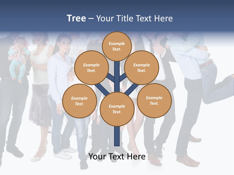 A Group Of People Are Posing For A Picture PowerPoint Template