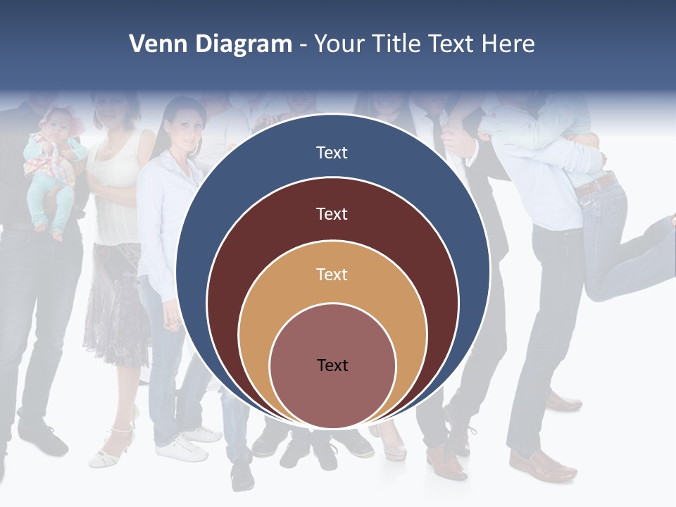 A Group Of People Are Posing For A Picture PowerPoint Template