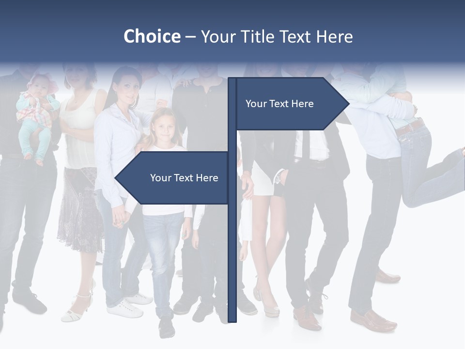 A Group Of People Are Posing For A Picture PowerPoint Template