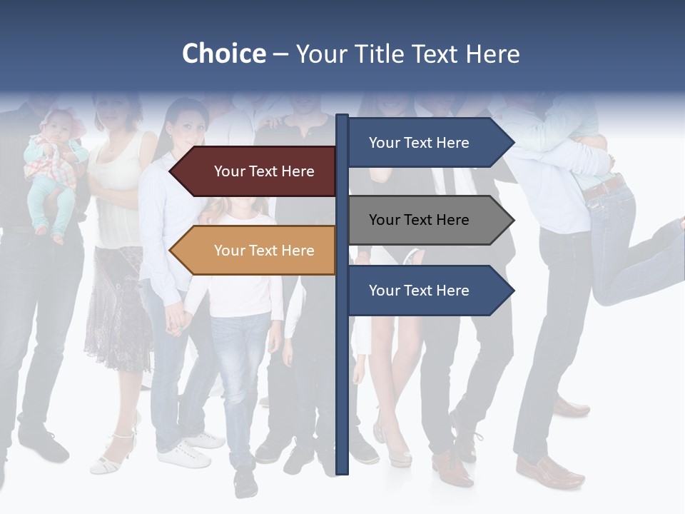 A Group Of People Are Posing For A Picture PowerPoint Template