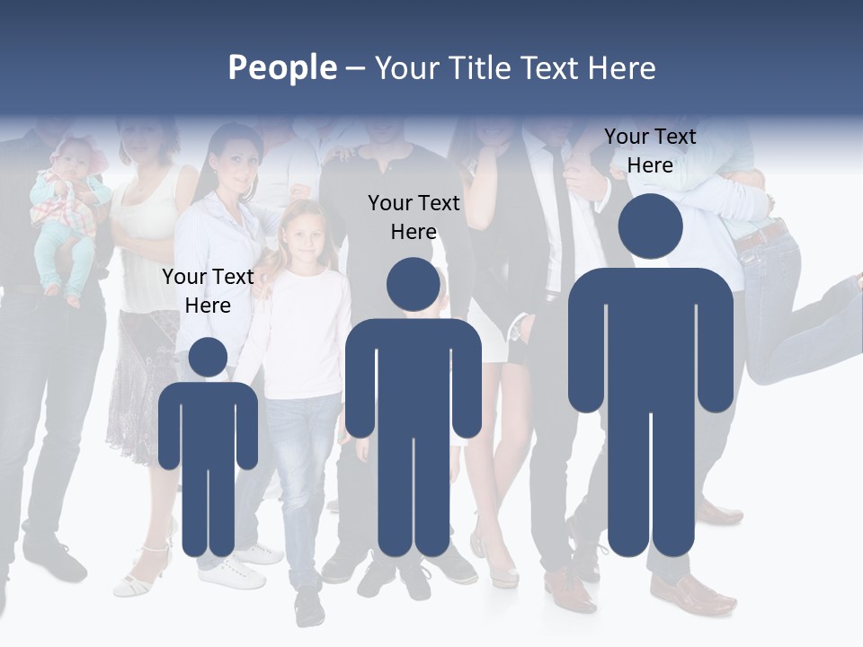 A Group Of People Are Posing For A Picture PowerPoint Template