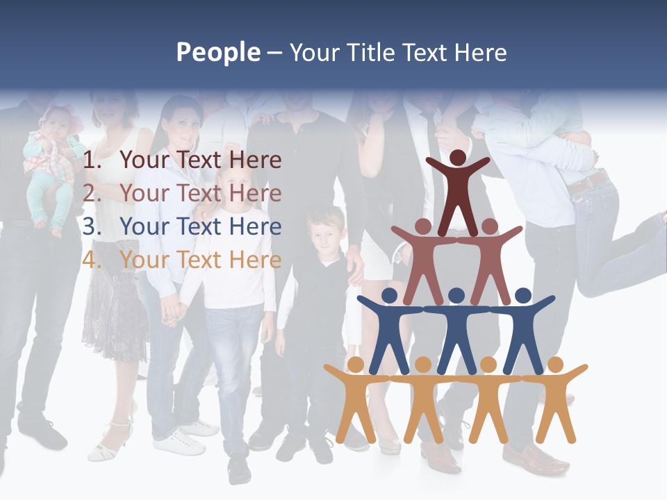 A Group Of People Are Posing For A Picture PowerPoint Template