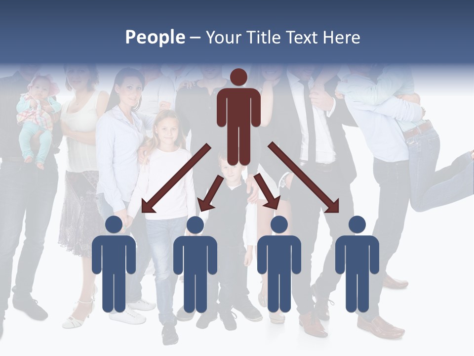 A Group Of People Are Posing For A Picture PowerPoint Template