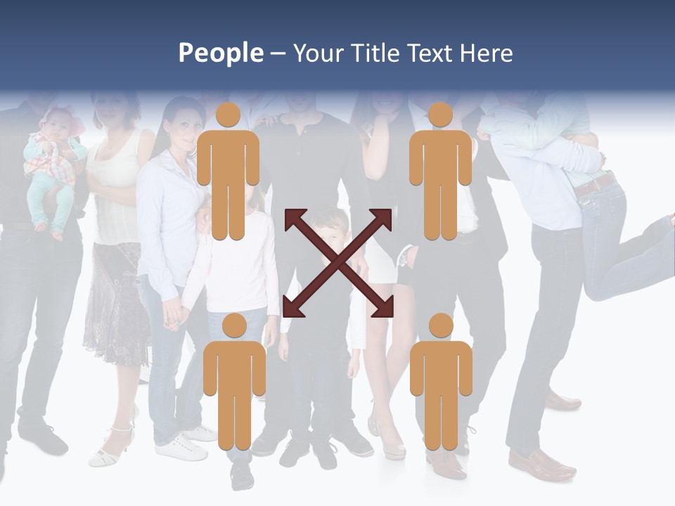 A Group Of People Are Posing For A Picture PowerPoint Template