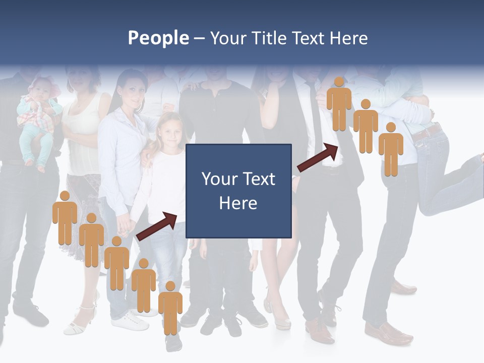A Group Of People Are Posing For A Picture PowerPoint Template