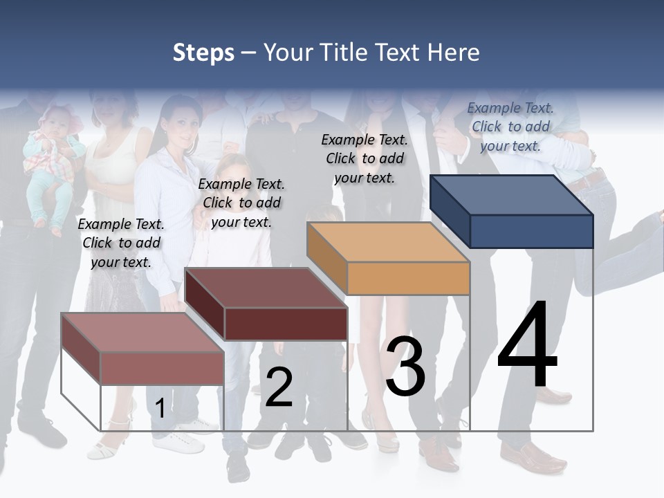 A Group Of People Are Posing For A Picture PowerPoint Template