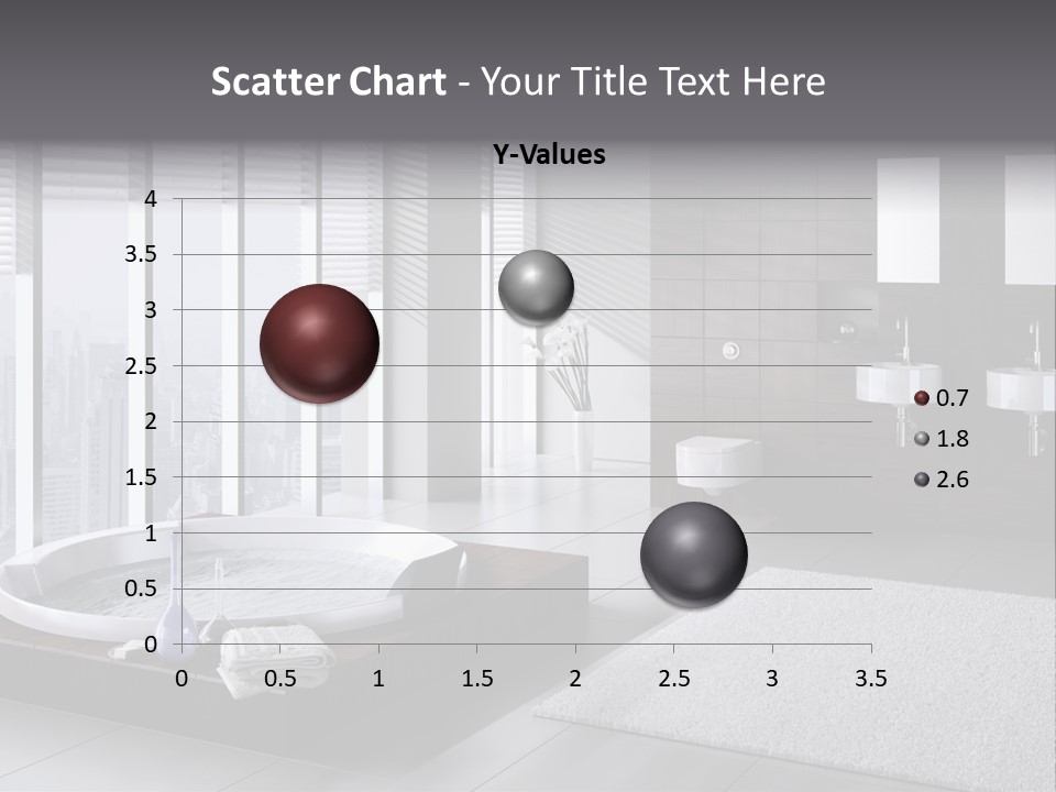 A Bathroom With A Tub, Sink, Toilet And Window PowerPoint Template
