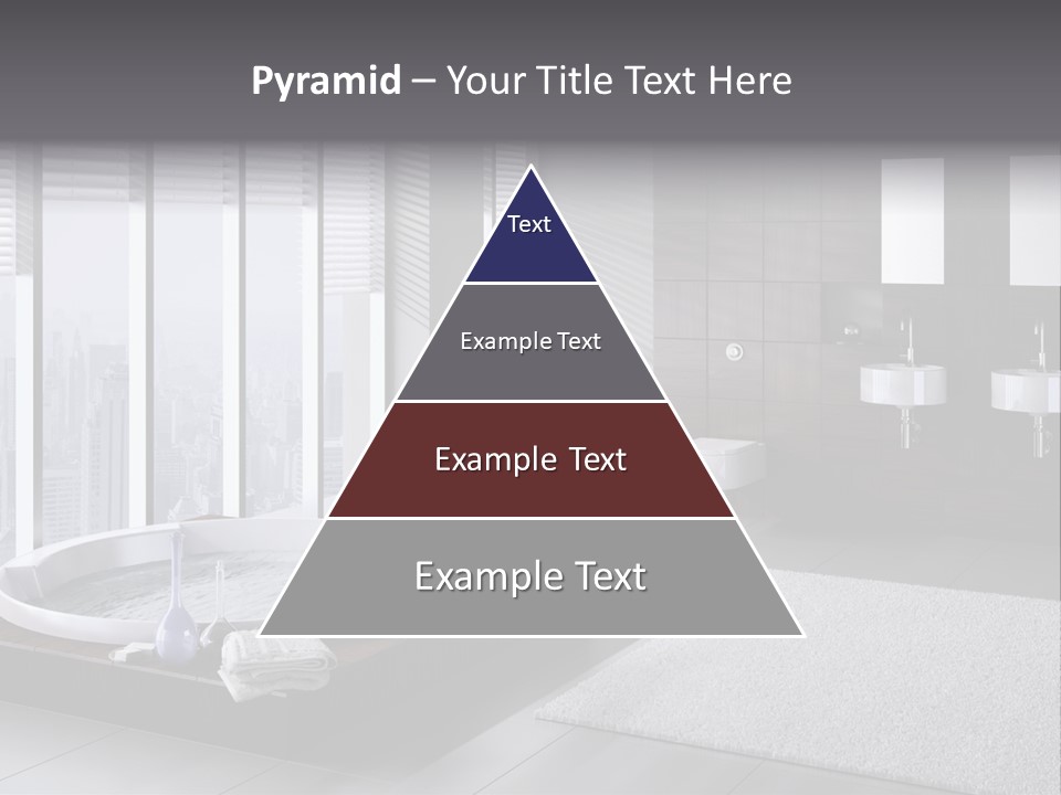 A Bathroom With A Tub, Sink, Toilet And Window PowerPoint Template