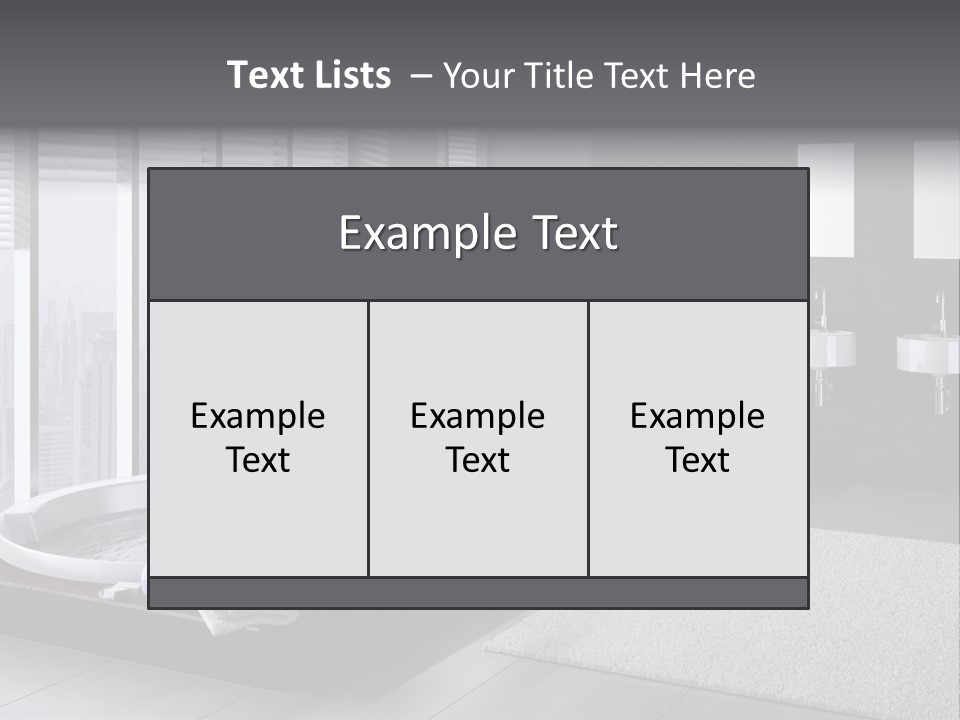 A Bathroom With A Tub, Sink, Toilet And Window PowerPoint Template