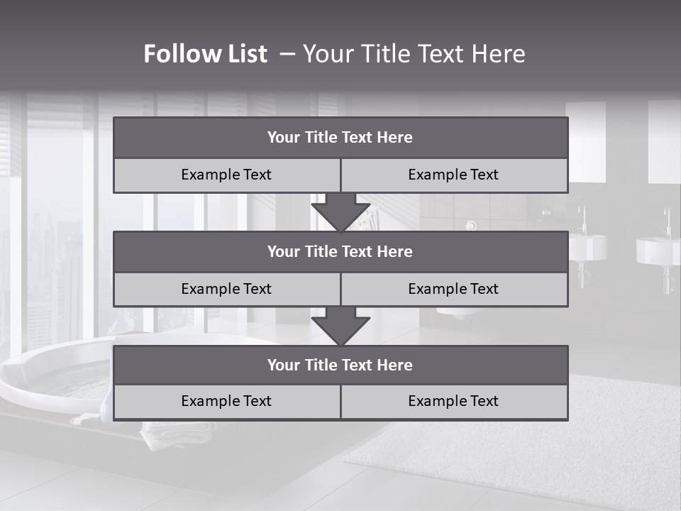 A Bathroom With A Tub, Sink, Toilet And Window PowerPoint Template