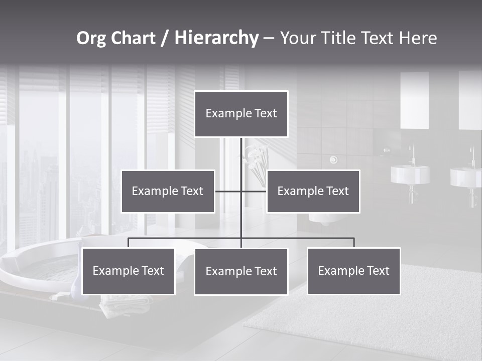 A Bathroom With A Tub, Sink, Toilet And Window PowerPoint Template