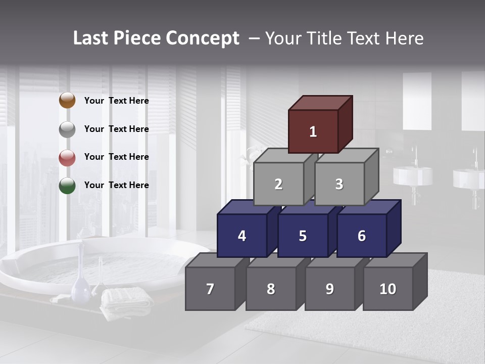 A Bathroom With A Tub, Sink, Toilet And Window PowerPoint Template