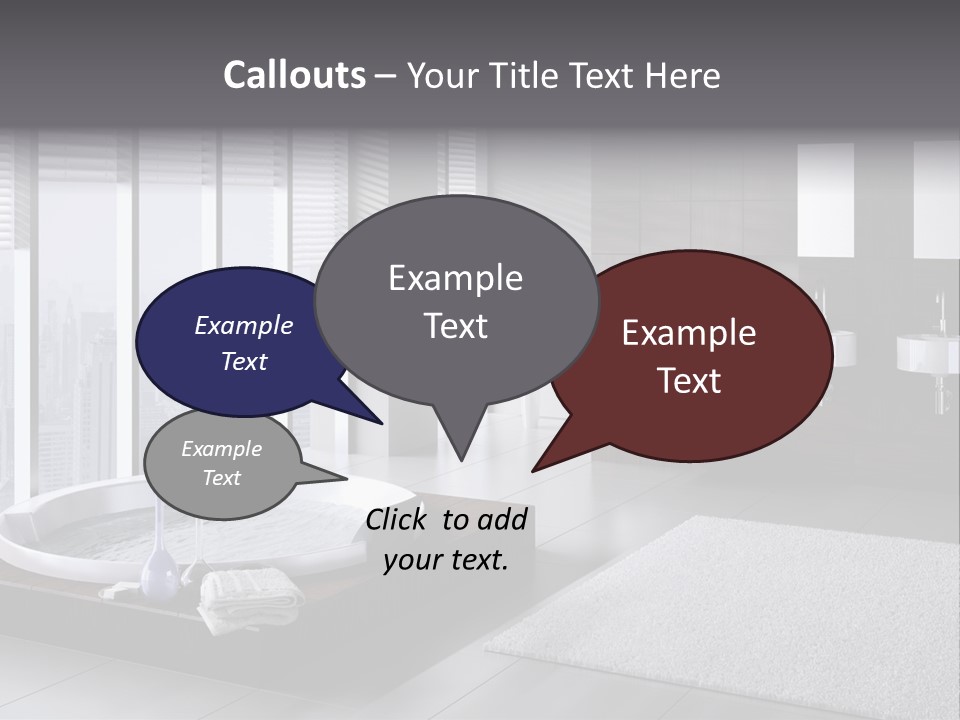 A Bathroom With A Tub, Sink, Toilet And Window PowerPoint Template
