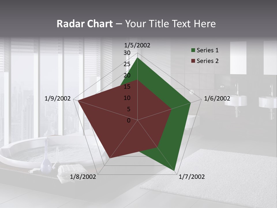 A Bathroom With A Tub, Sink, Toilet And Window PowerPoint Template