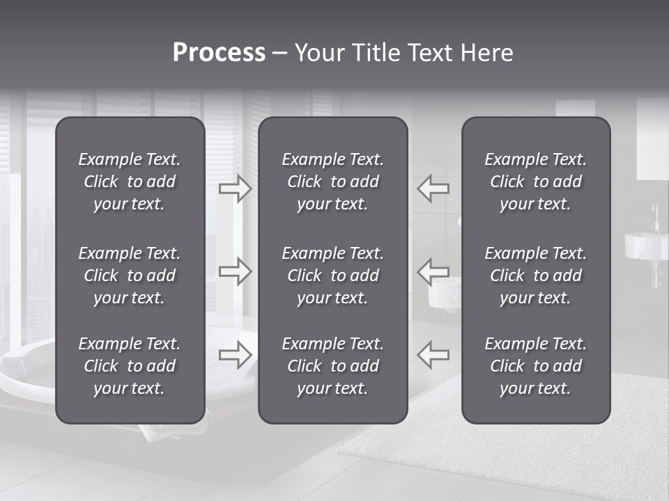 A Bathroom With A Tub, Sink, Toilet And Window PowerPoint Template