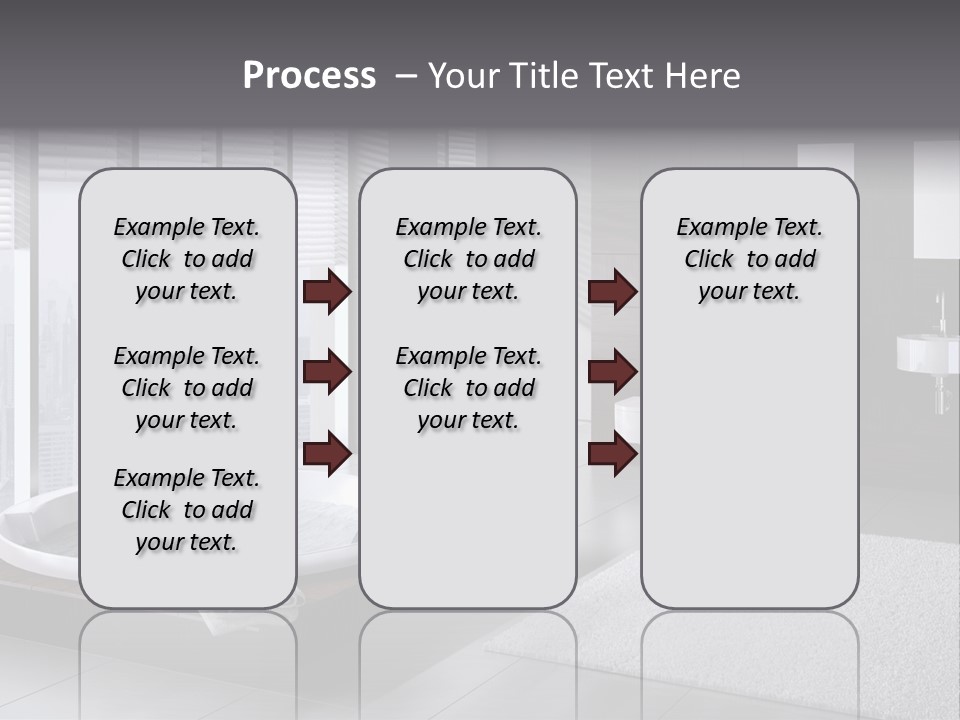 A Bathroom With A Tub, Sink, Toilet And Window PowerPoint Template
