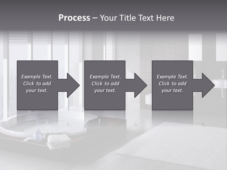 A Bathroom With A Tub, Sink, Toilet And Window PowerPoint Template