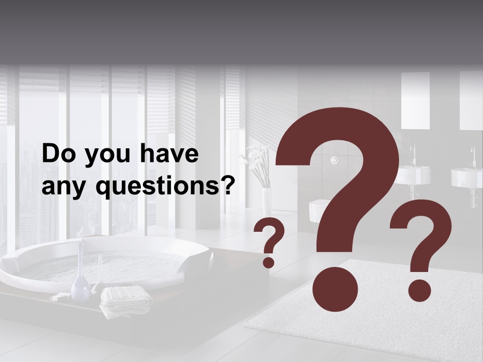 A Bathroom With A Tub, Sink, Toilet And Window PowerPoint Template