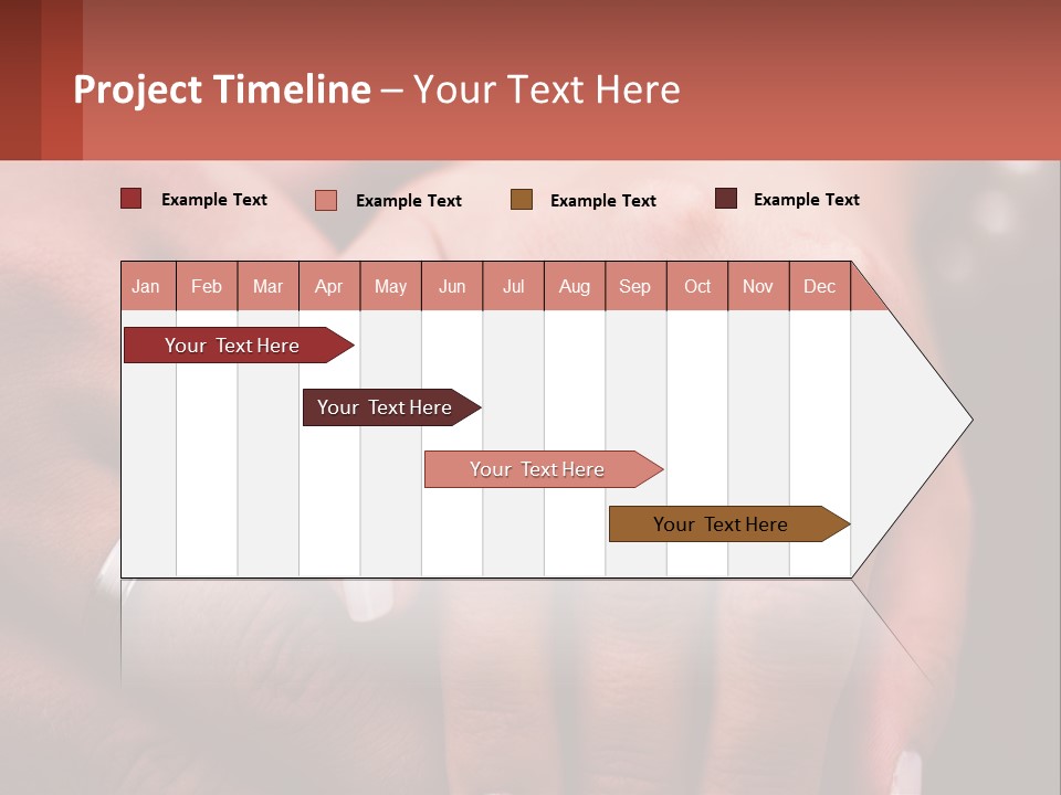 Two People Holding Hands With Wedding Rings On Their Fingers PowerPoint Template