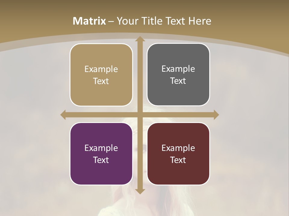 A Woman With Long Blonde Hair Standing In A Field PowerPoint Template