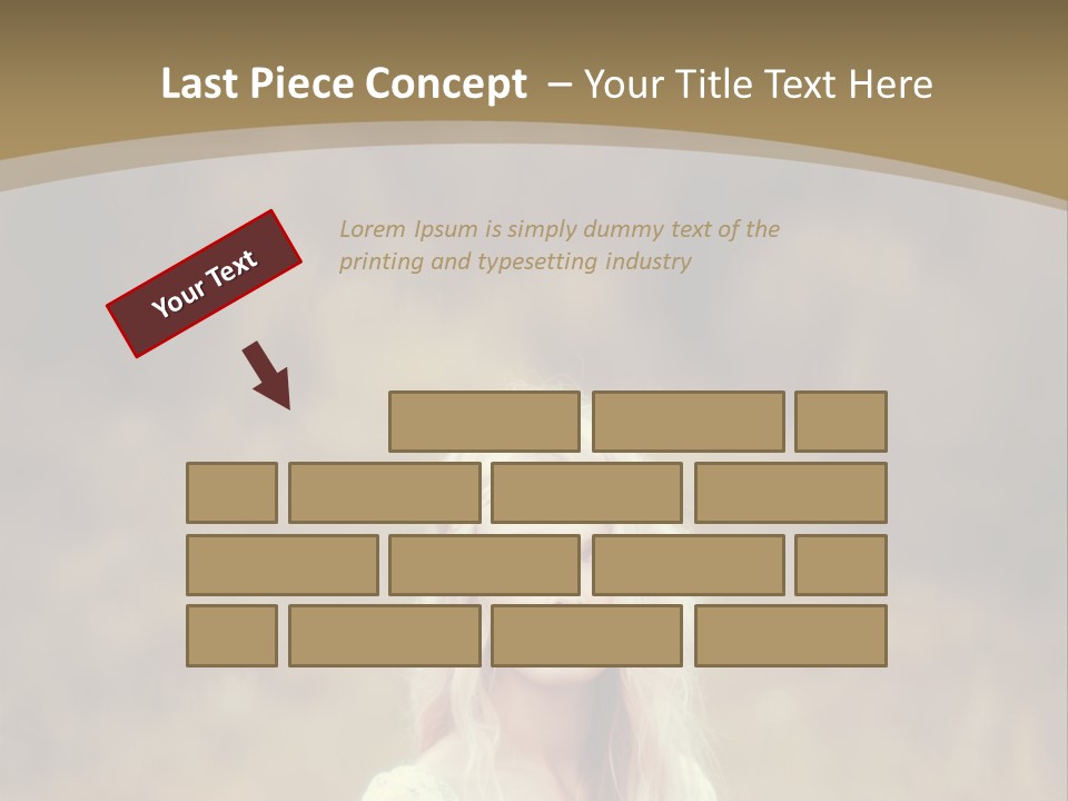 A Woman With Long Blonde Hair Standing In A Field PowerPoint Template