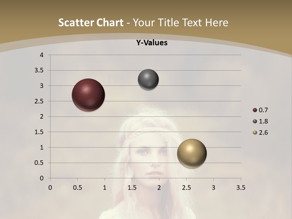 A Woman With Long Blonde Hair Standing In A Field PowerPoint Template