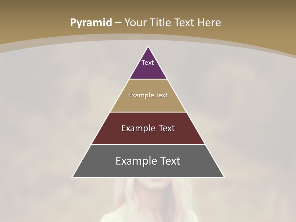 A Woman With Long Blonde Hair Standing In A Field PowerPoint Template
