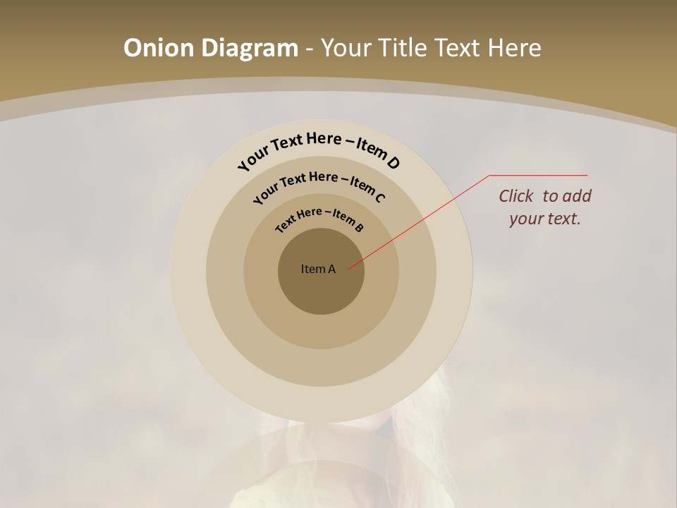 A Woman With Long Blonde Hair Standing In A Field PowerPoint Template