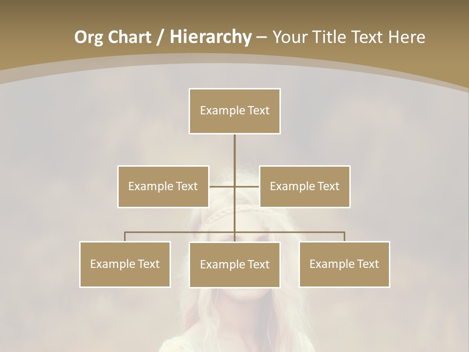A Woman With Long Blonde Hair Standing In A Field PowerPoint Template