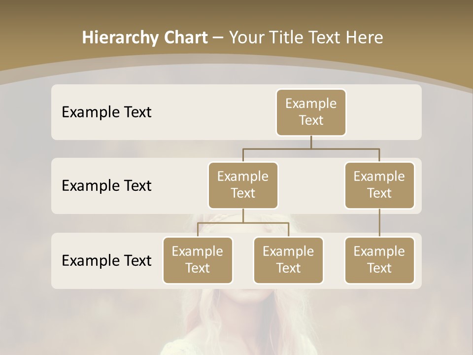 A Woman With Long Blonde Hair Standing In A Field PowerPoint Template