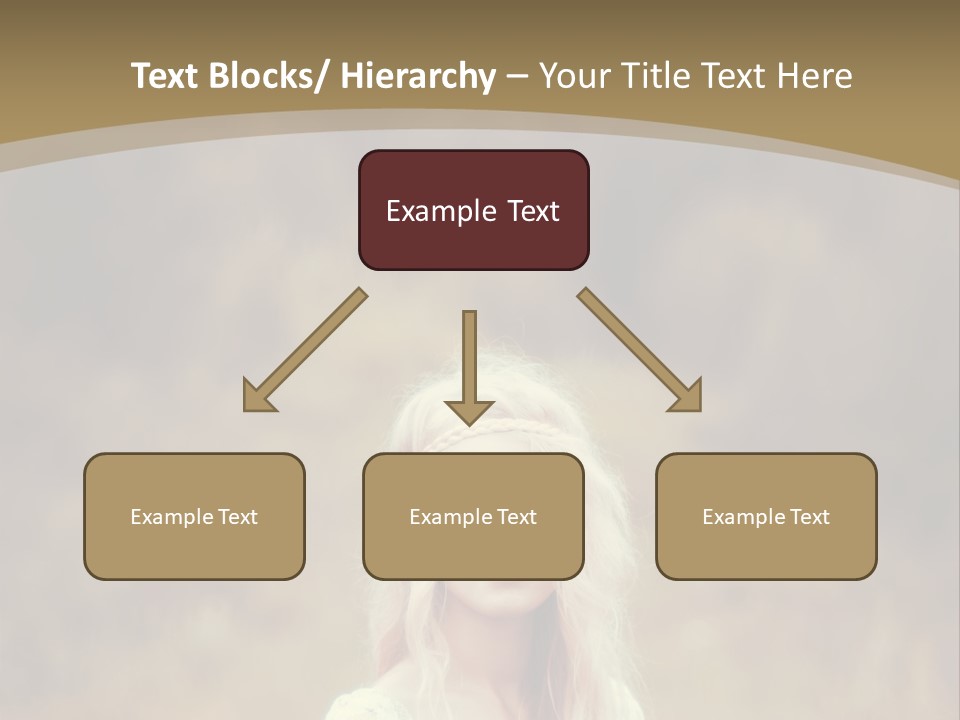 A Woman With Long Blonde Hair Standing In A Field PowerPoint Template