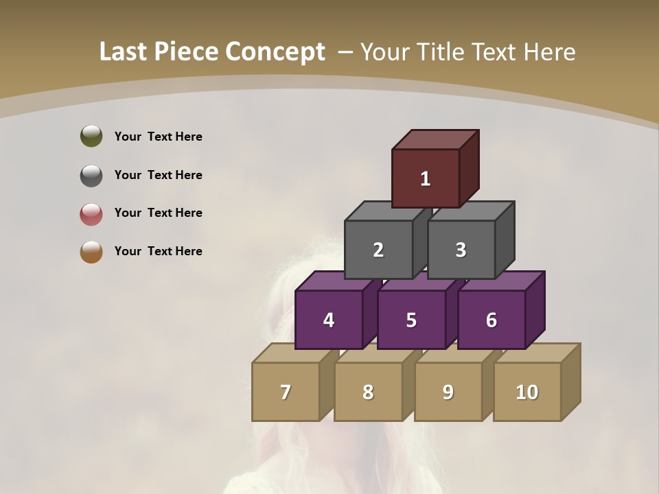 A Woman With Long Blonde Hair Standing In A Field PowerPoint Template