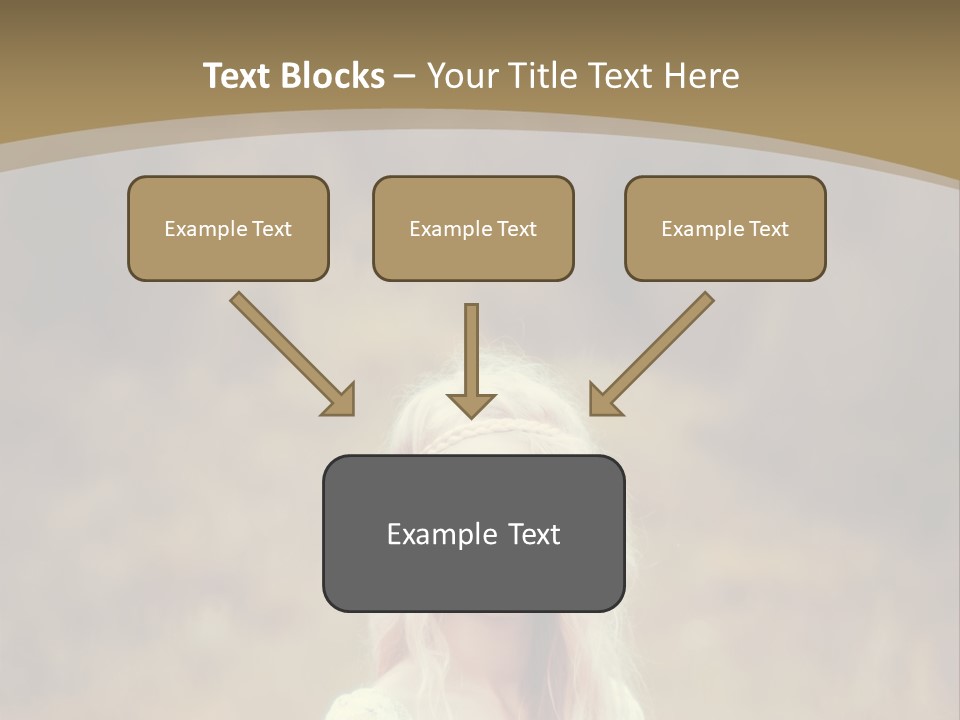 A Woman With Long Blonde Hair Standing In A Field PowerPoint Template