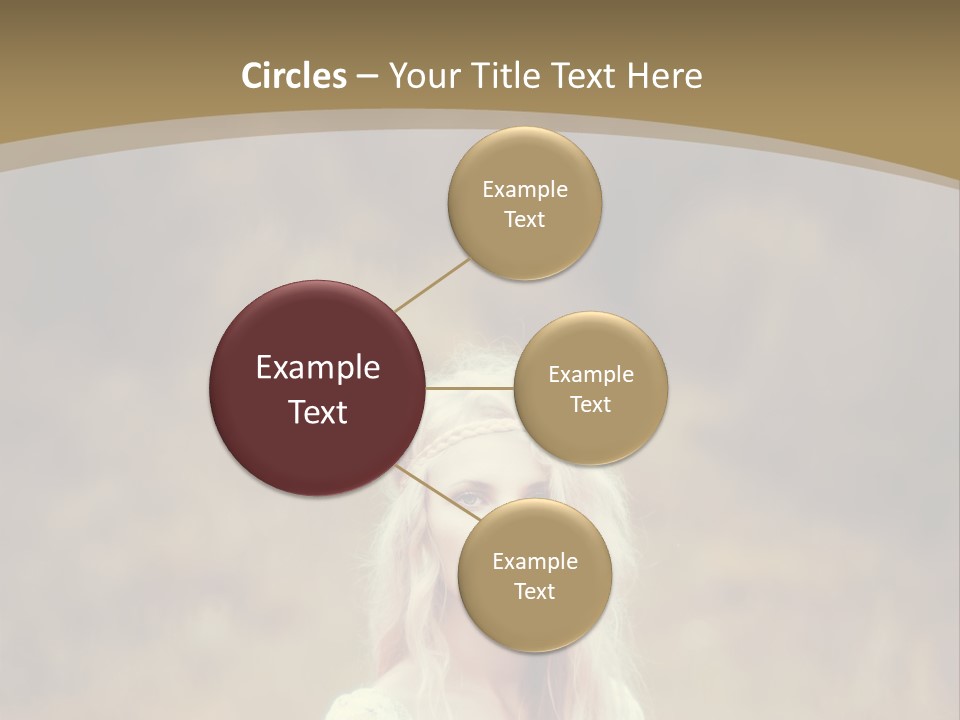 A Woman With Long Blonde Hair Standing In A Field PowerPoint Template